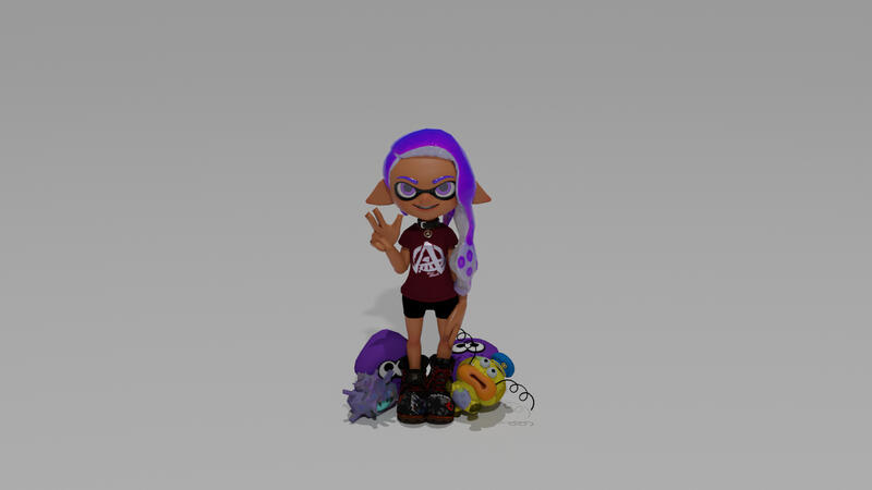 a practice render--my first using splatoon 3 models and my 2nd overall